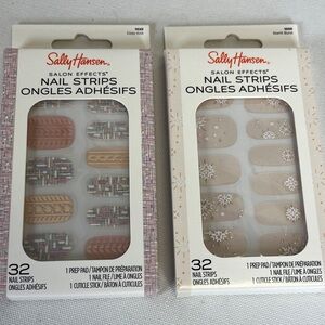 Sally Hansen Salon Effects Nail Strips - Set of 2 Variety - No UV Lamp Needed